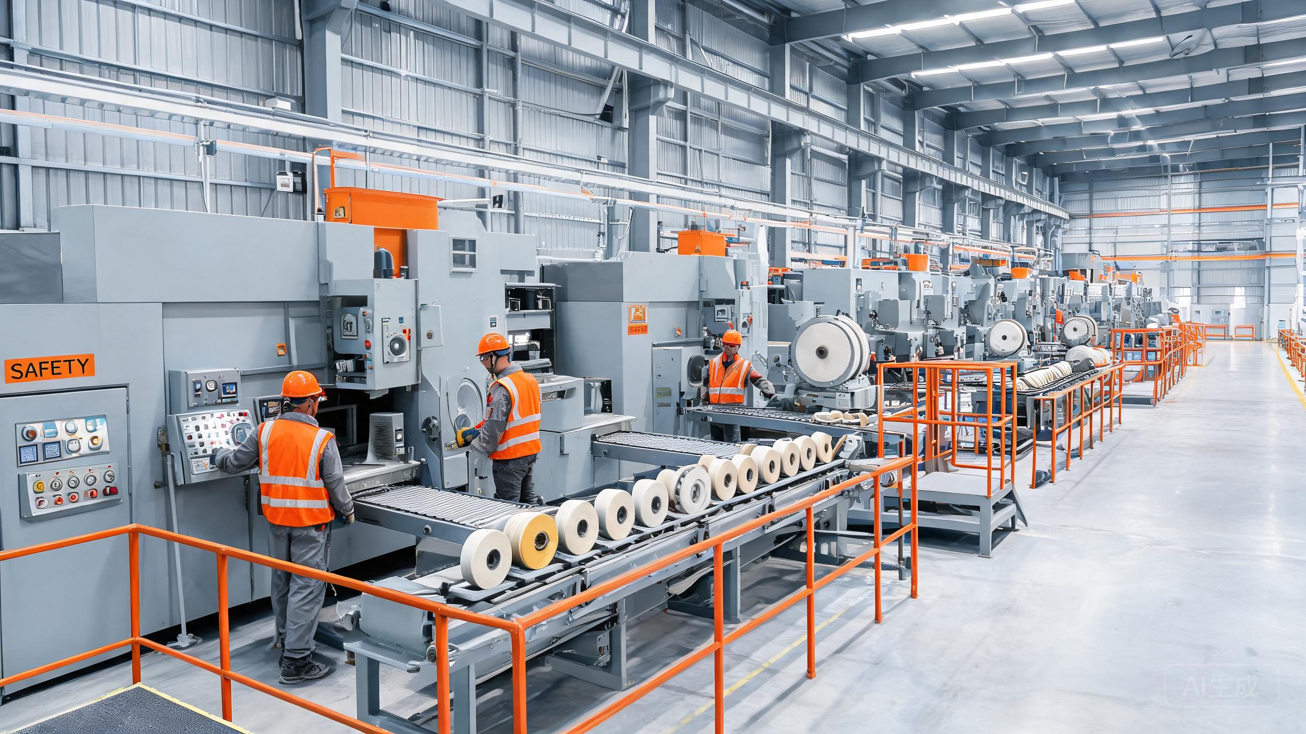Industrial abrasives factory production line